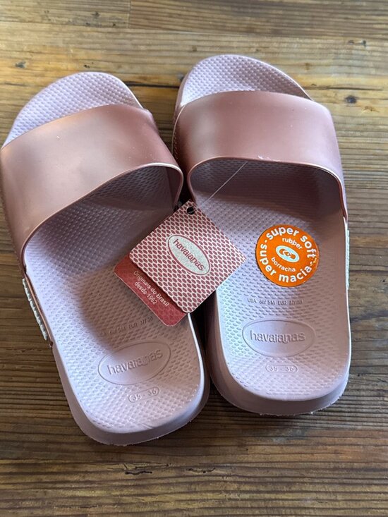 Havaianas Shoes - Havaianas Slide Metallic Flip-Flop Sandal Women's Shoes 35-36 EU New with Tag